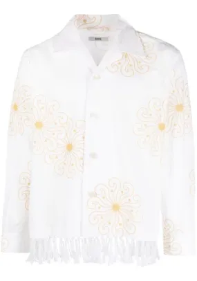 Camicia a maniche lunghe in bianco - uomo