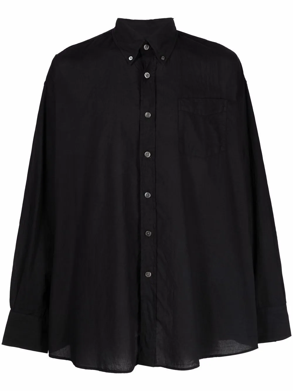 Camicia a maniche lunghe in nero - uomo