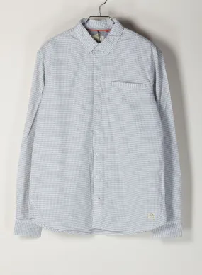 camicia a maniche lunghe micro fantasia