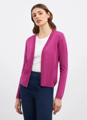 Cardigan aperto in misto viscosa donna