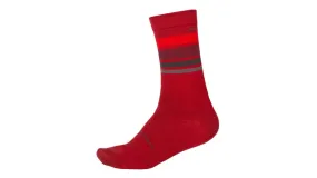 ENDURA Calza BaaBaa Merino Stripe Rosso