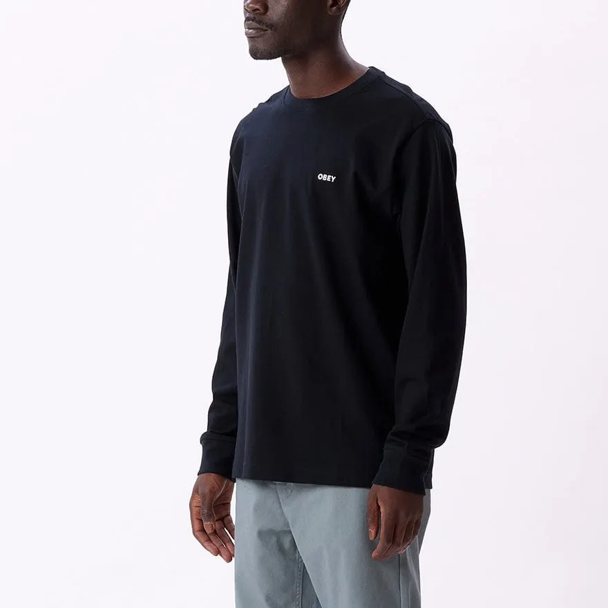 ESTABLISHED WORKS BOLD TEE LS - BLACK