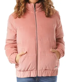 Giacca in velluto da donna idrorepellente ROXY Adventure Coast ERJJK03350 MKM0 rosa antico