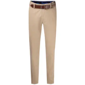 Pantaloni chino Henk ter Horst in cotone elasticizzato Beige