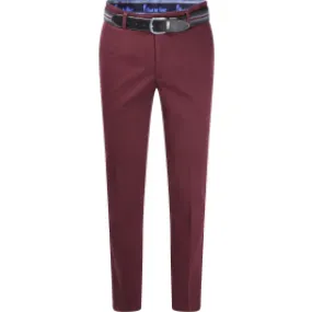 Pantaloni chino Henk ter Horst in cotone elasticizzato Bordeaux