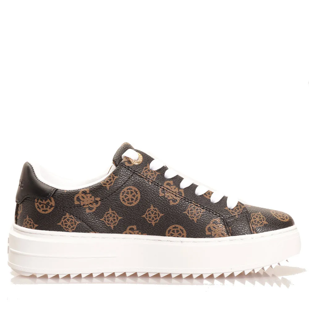 Sneakers Donna GUESS Colore Brown Ocra Linea Denesa