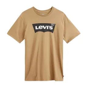 T-shirt Levi's Girocollo Stampata Tortora / Nero