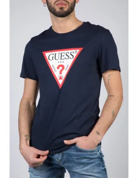 T-shirt uomo girocollo Guess con logo brand