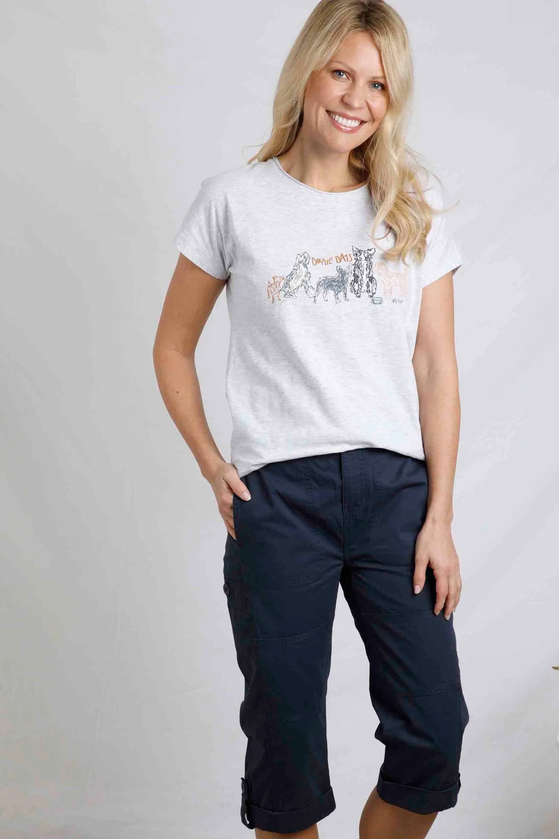 Weird Fish Grigio - Doggie Days - T-shirt con grafica